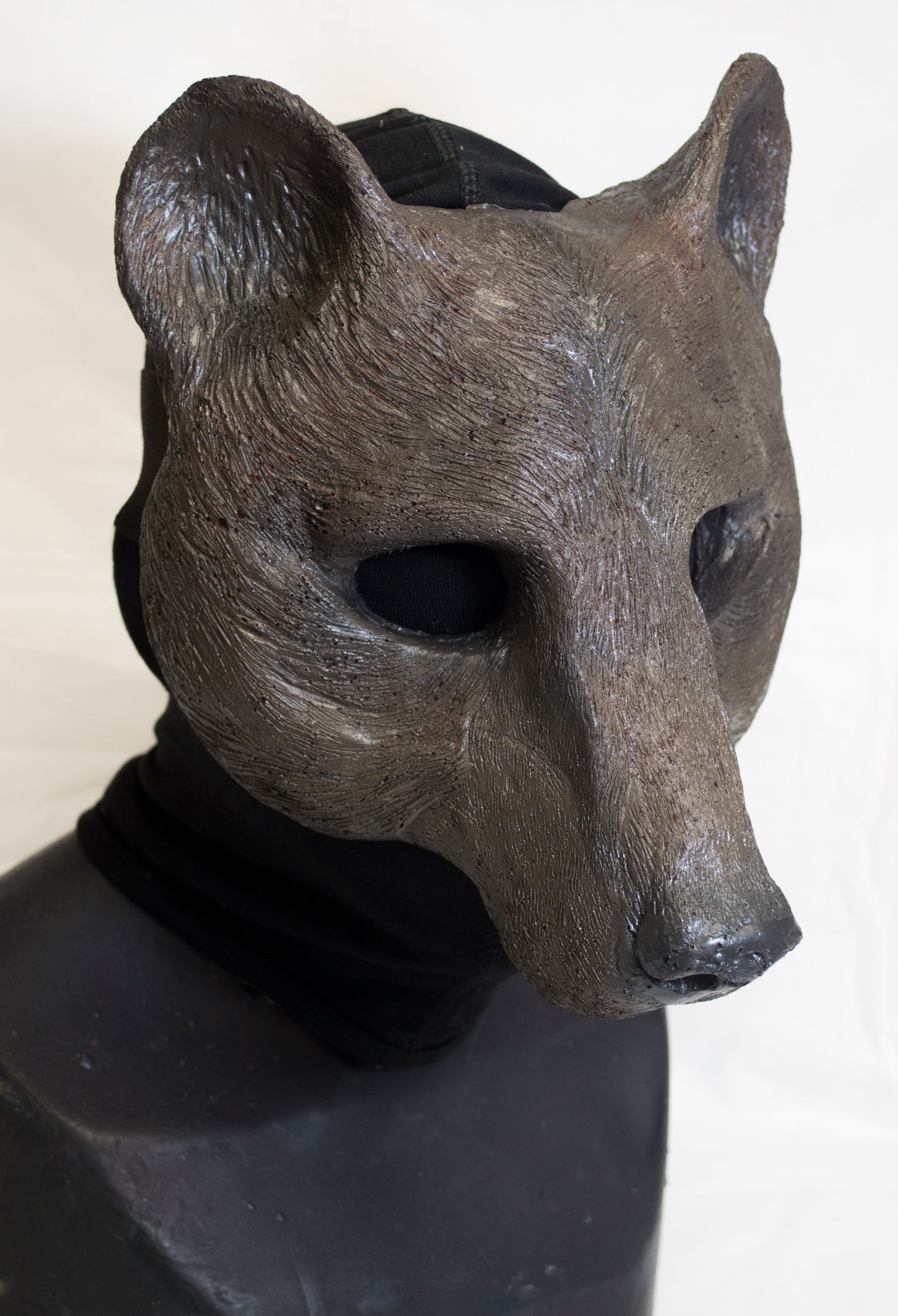 Brown bear durable mask for LARP, performance and costuming