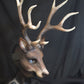 Awaykin Deer with large antlers : Made to order combat friendly LARP half mask