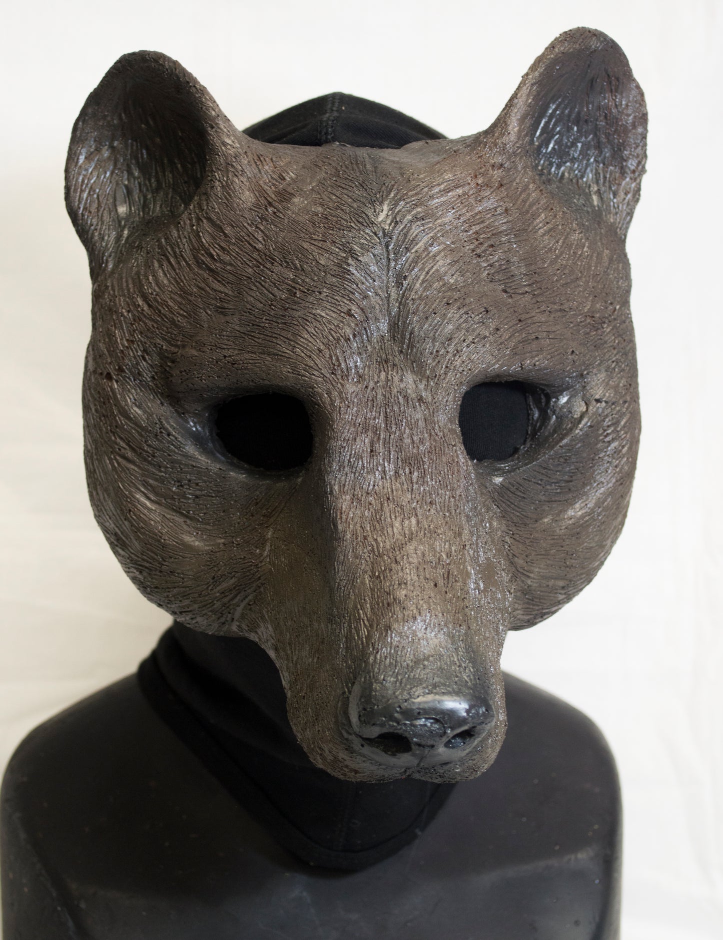 Brown bear durable mask for LARP, performance and costuming