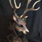 Awaykin Deer with large antlers : Made to order combat friendly LARP half mask