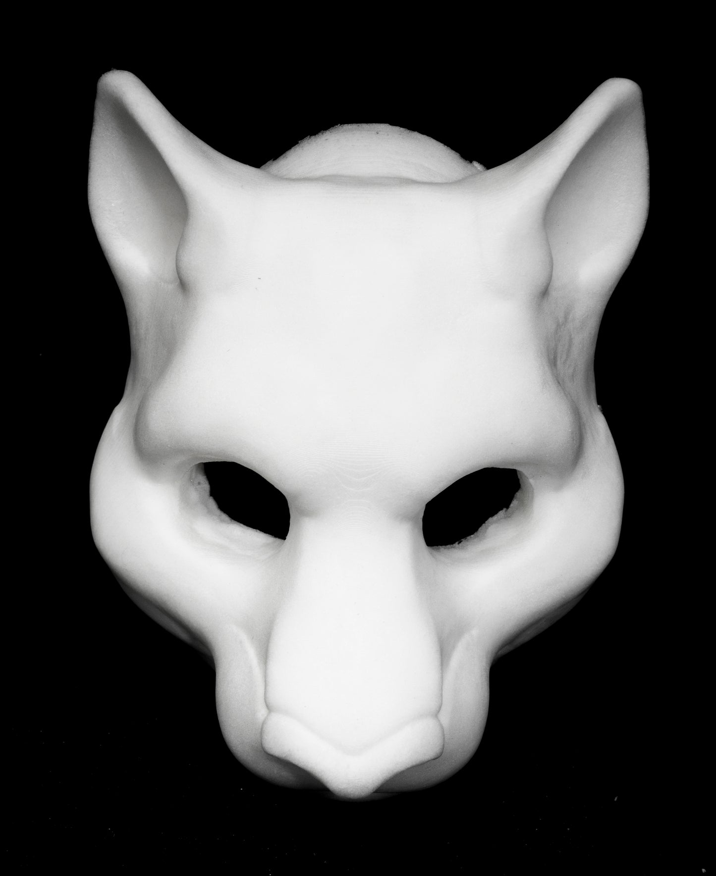 Slimline Feline soft foam head base for LARP costumes, mascots and fursuits.