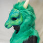 Custom painted hooded Awaykin mask with horns