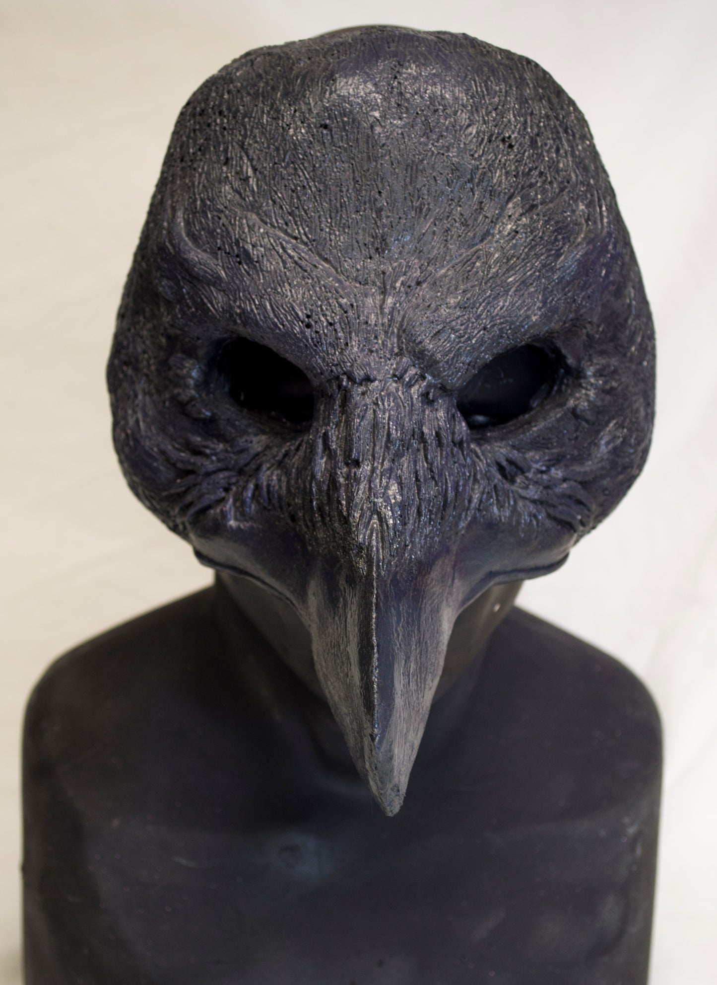 Kenku, Raven, corvid durable mask for LARP, performance and costuming