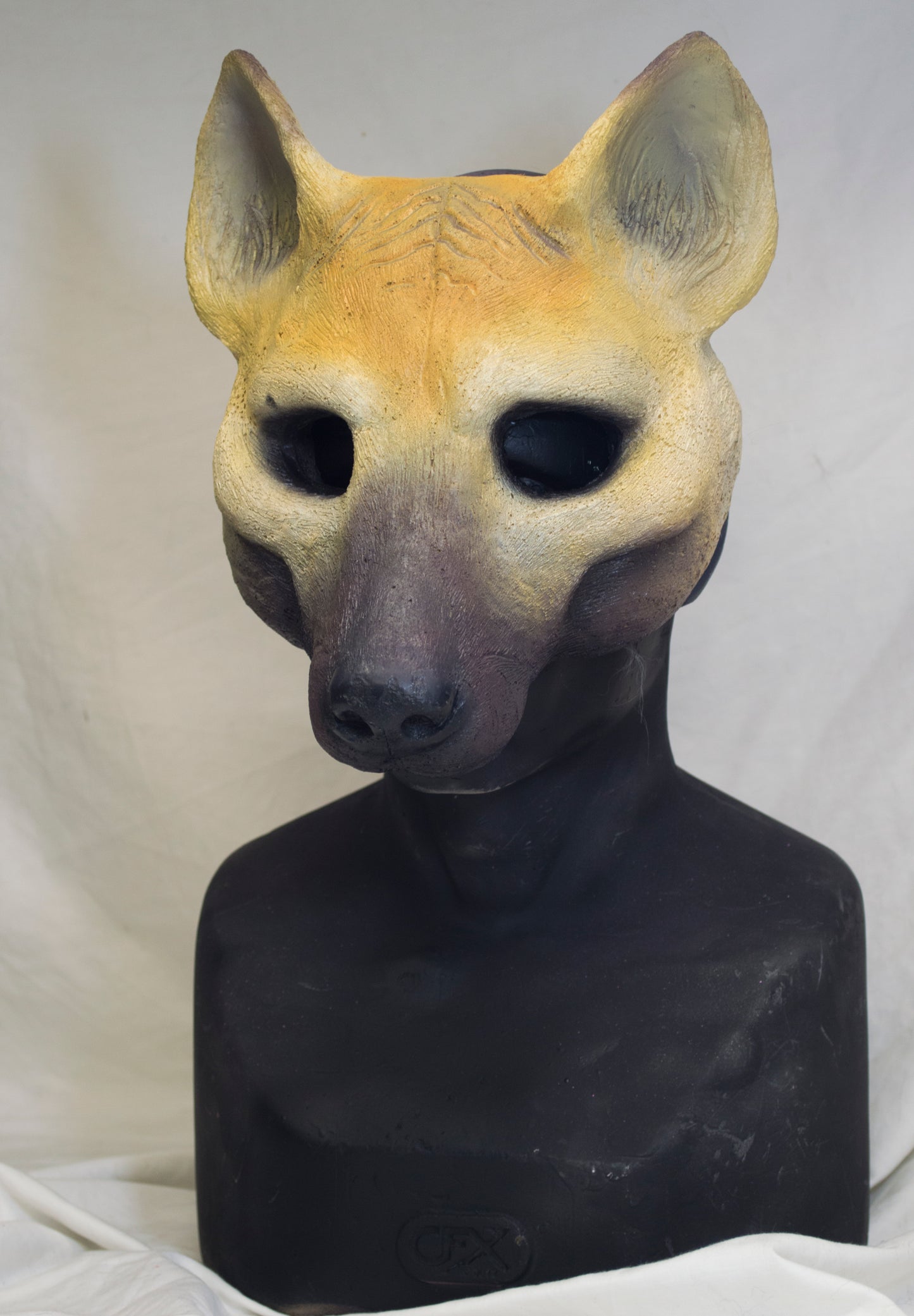 Beige / brown Wild dog durable mask for LARP, performance and costuming