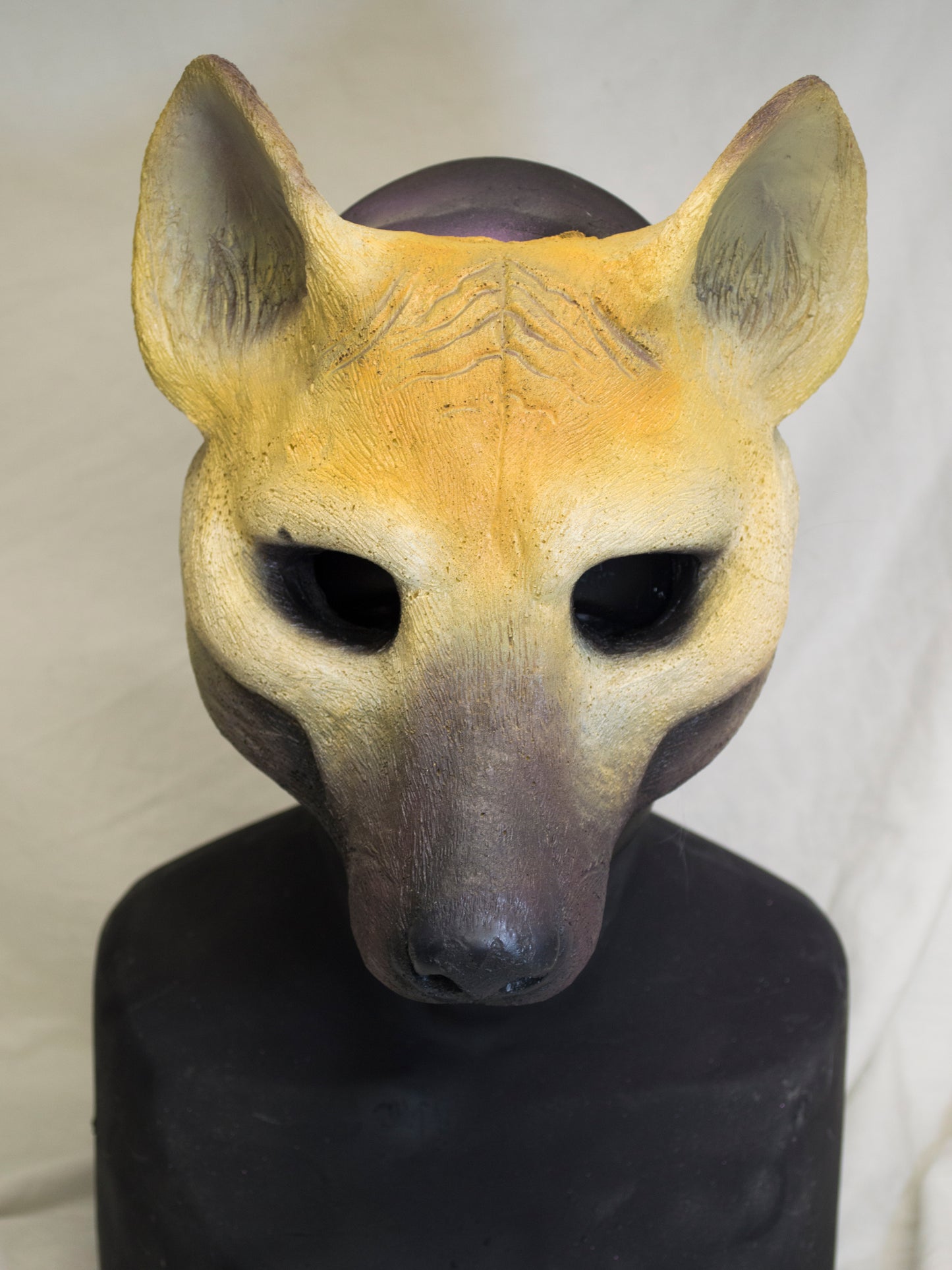 Beige / brown Wild dog durable mask for LARP, performance and costuming