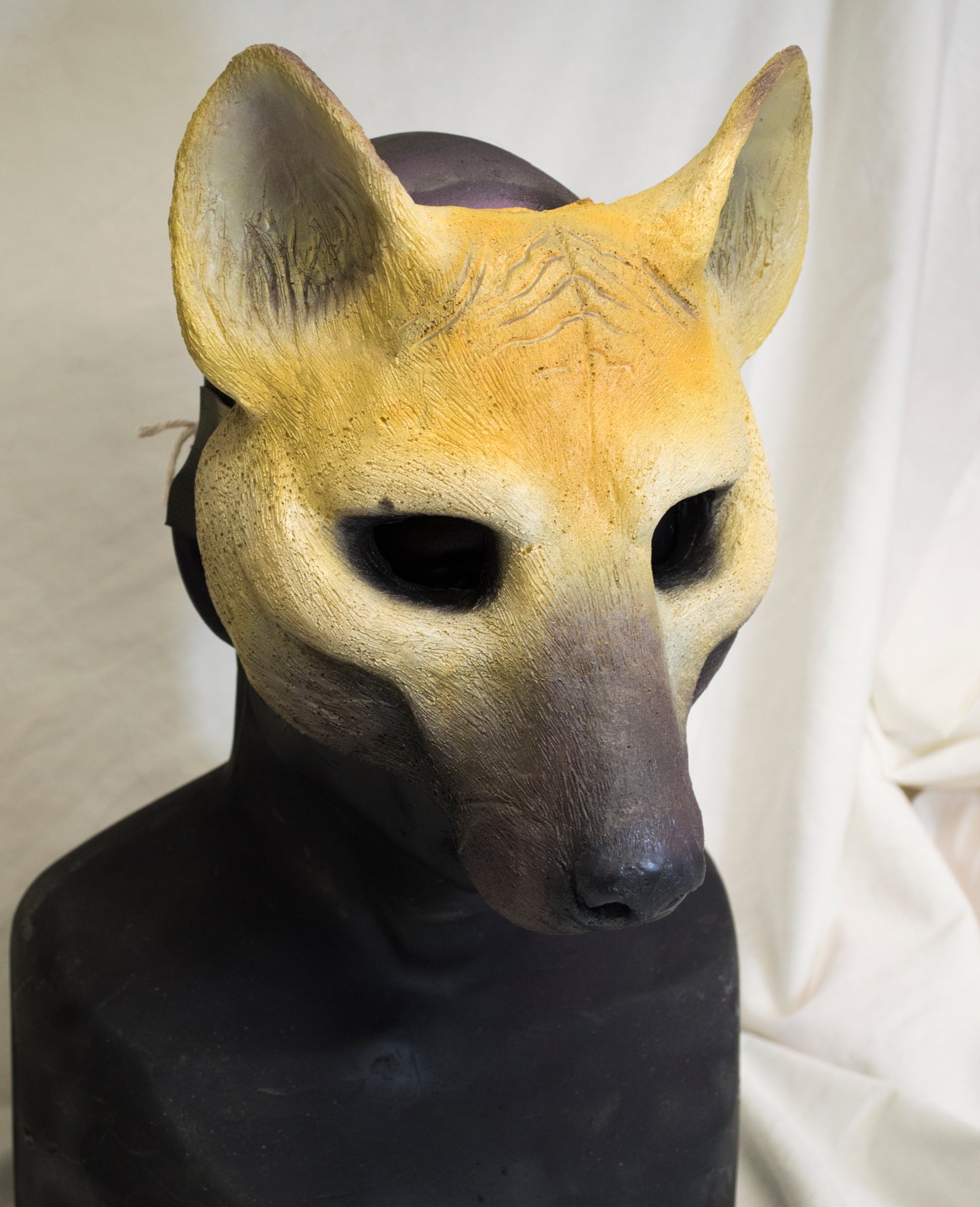 Beige / brown Wild dog durable mask for LARP, performance and costuming