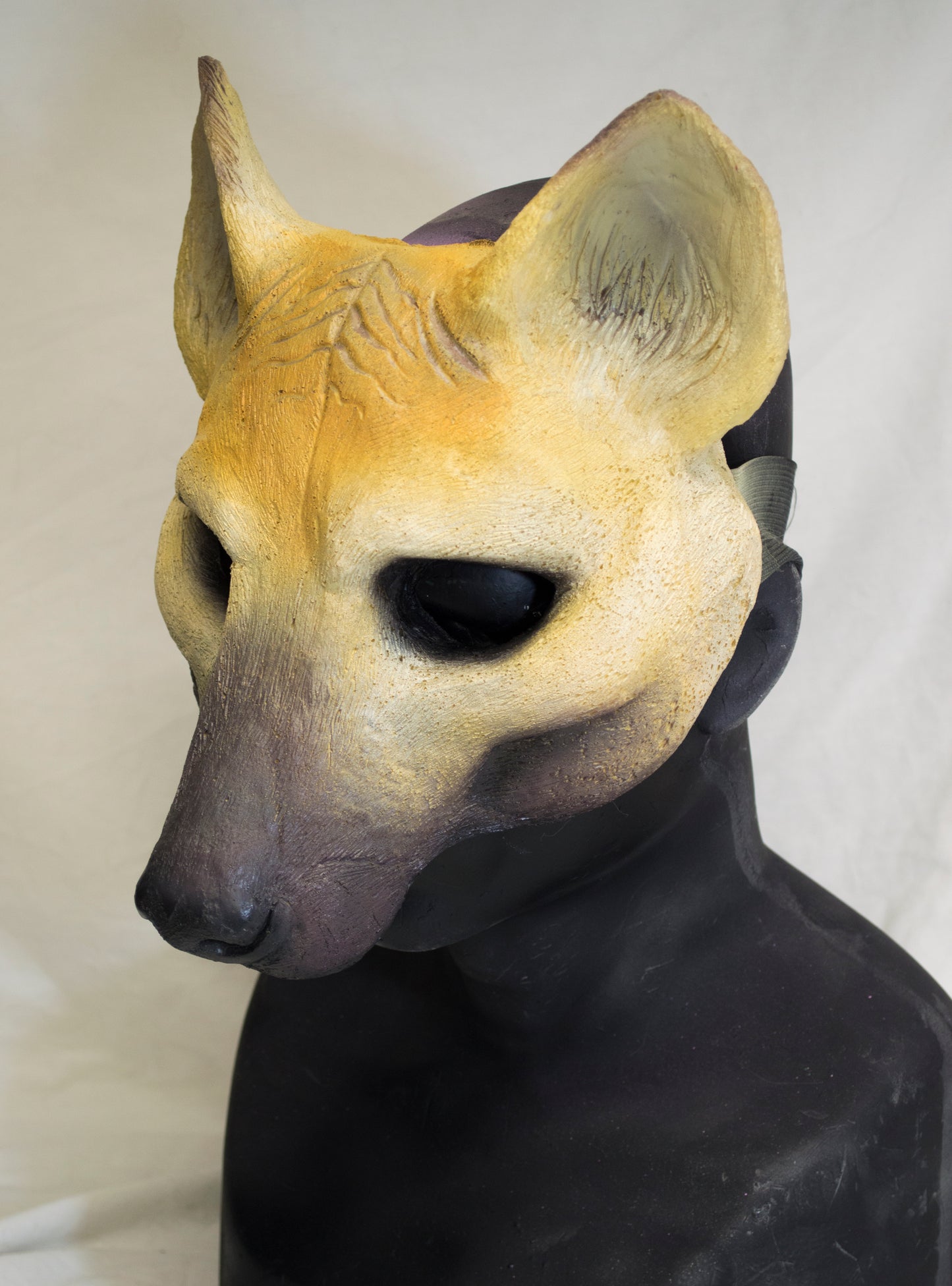 Beige / brown Wild dog durable mask for LARP, performance and costuming