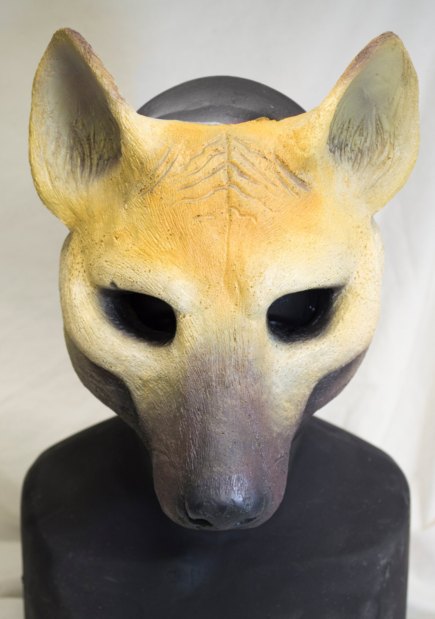 Beige / brown Wild dog durable mask for LARP, performance and costuming