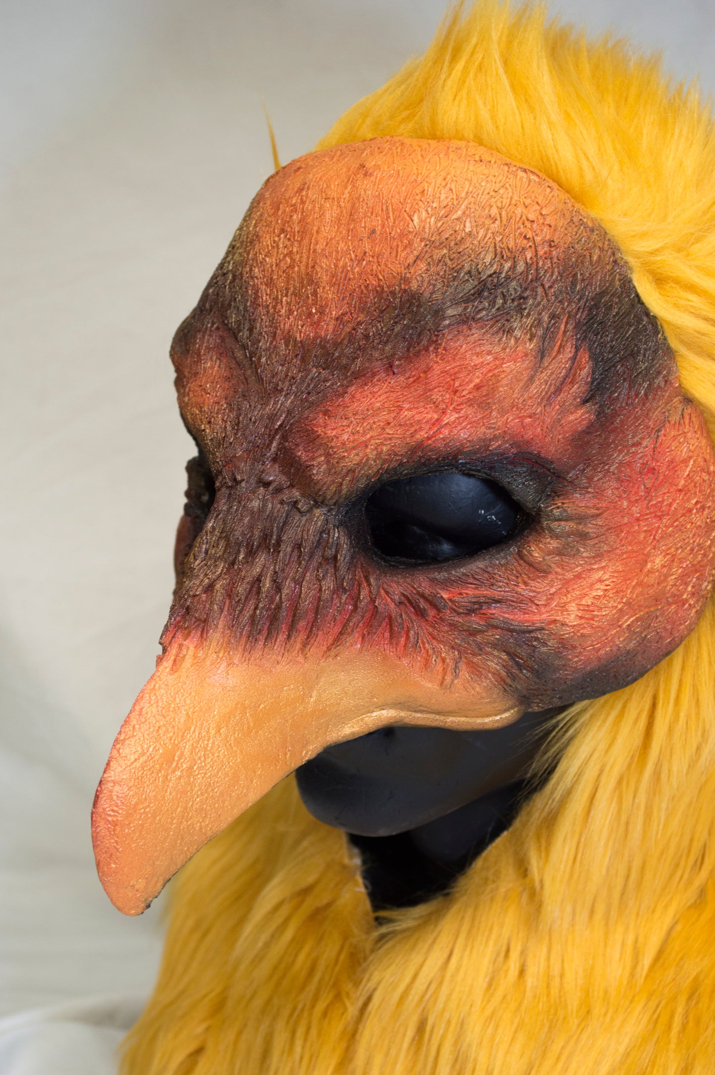 Pheonix hooded mask for LARP, performance and costuming