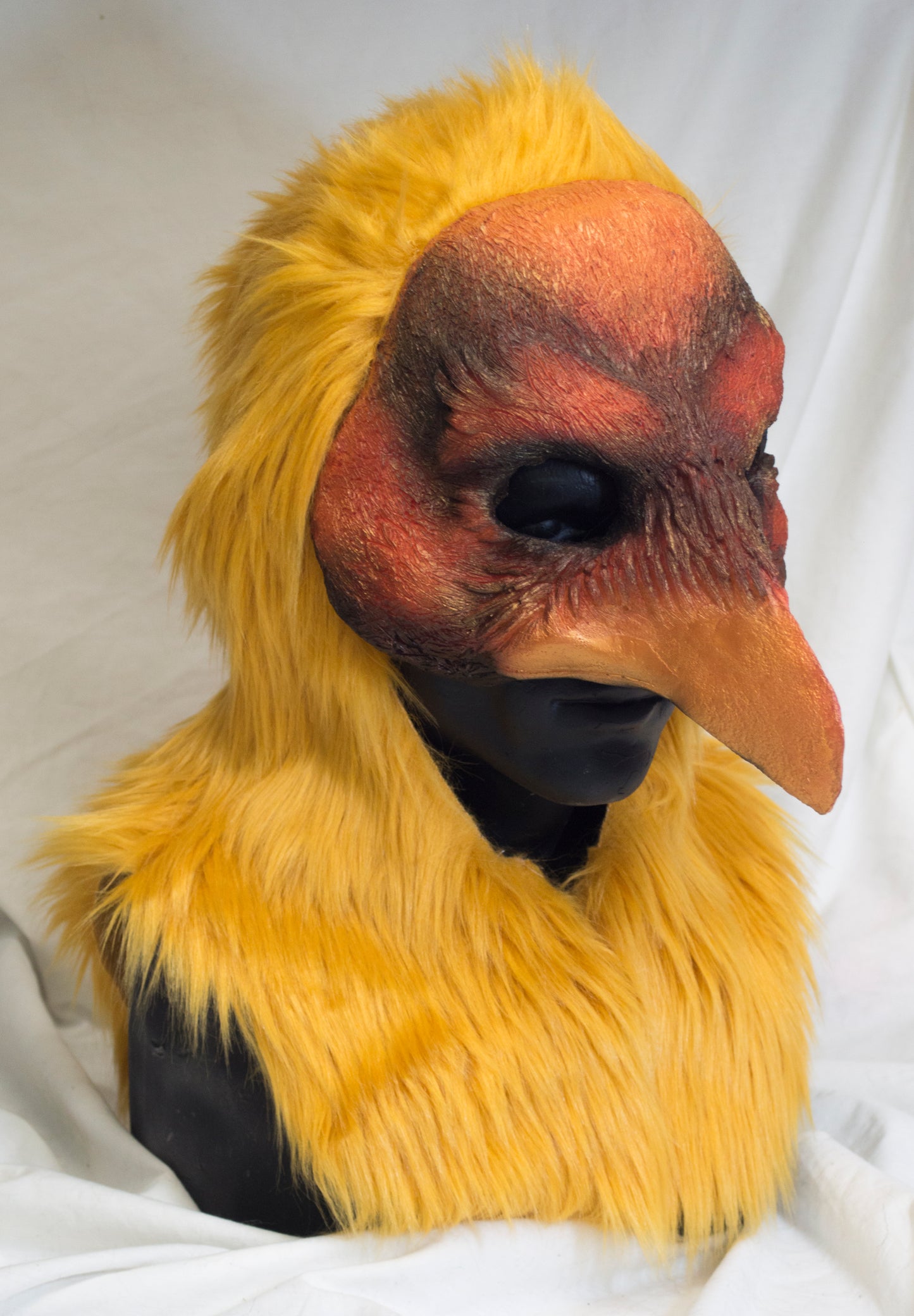 Pheonix hooded mask for LARP, performance and costuming