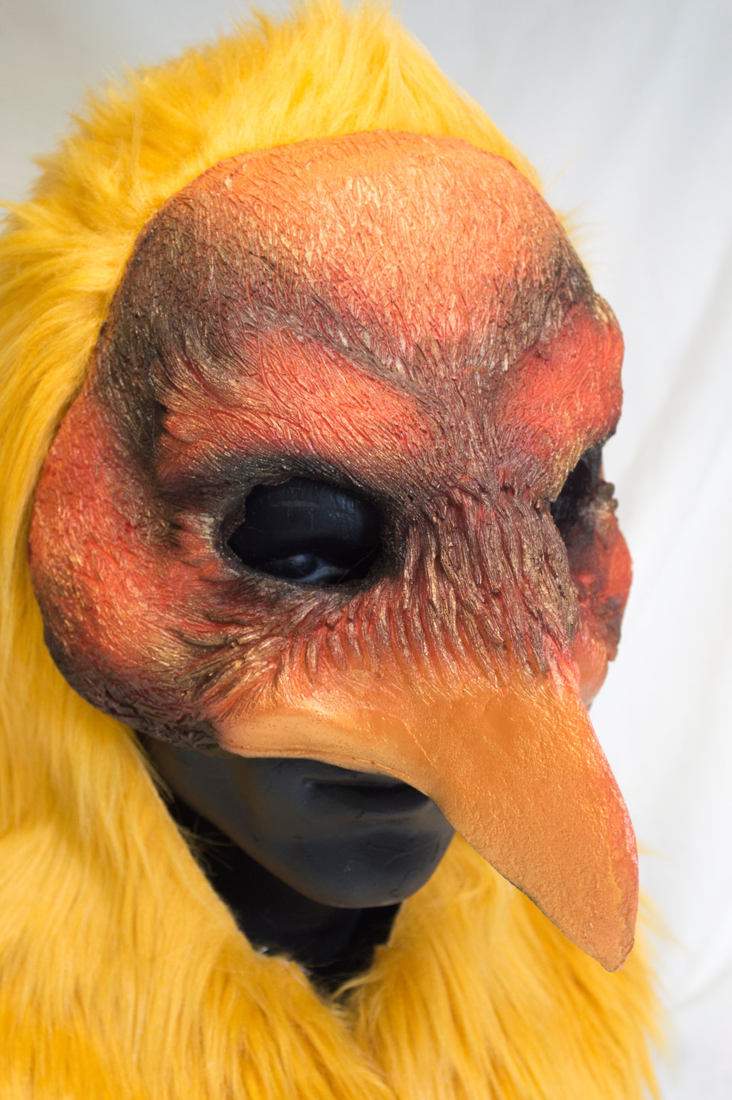 Pheonix hooded mask for LARP, performance and costuming