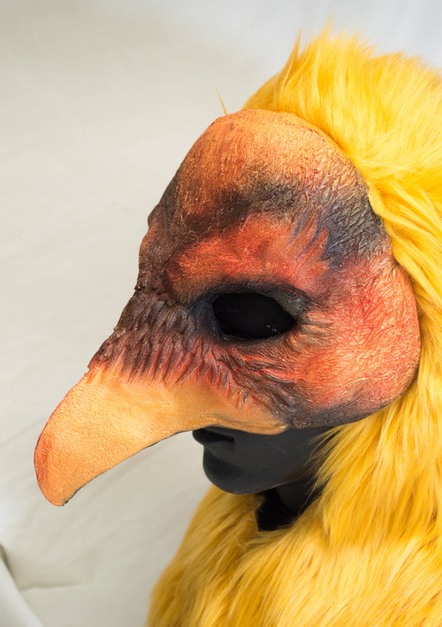 Pheonix hooded mask for LARP, performance and costuming