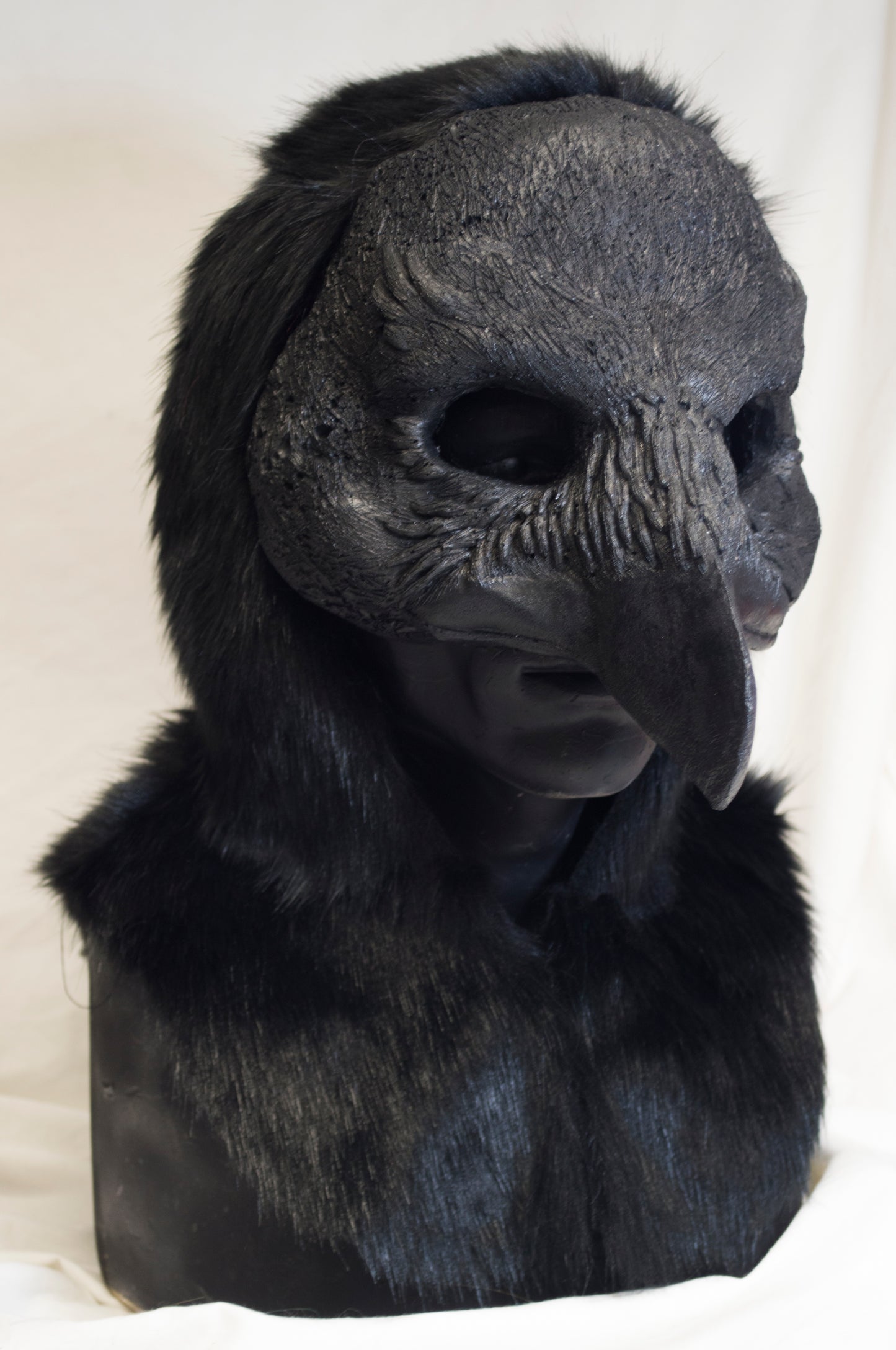 Raven, Kenku hooded mask for LARP, performance and costuming