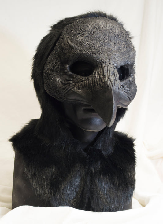 Raven, Kenku hooded mask for LARP, performance and costuming