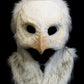 Snowy owl durable hooded mask for LARP, performance and costuming