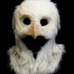 Snowy owl durable hooded mask for LARP, performance and costuming