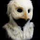 Snowy owl durable hooded mask for LARP, performance and costuming
