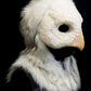 Snowy owl durable hooded mask for LARP, performance and costuming
