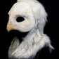 Snowy owl durable hooded mask for LARP, performance and costuming