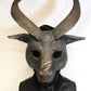 Custom painted hooded Awaykin mask with horns