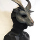 Awaykin Long horned Goat: Made to order combat friendly LARP half mask