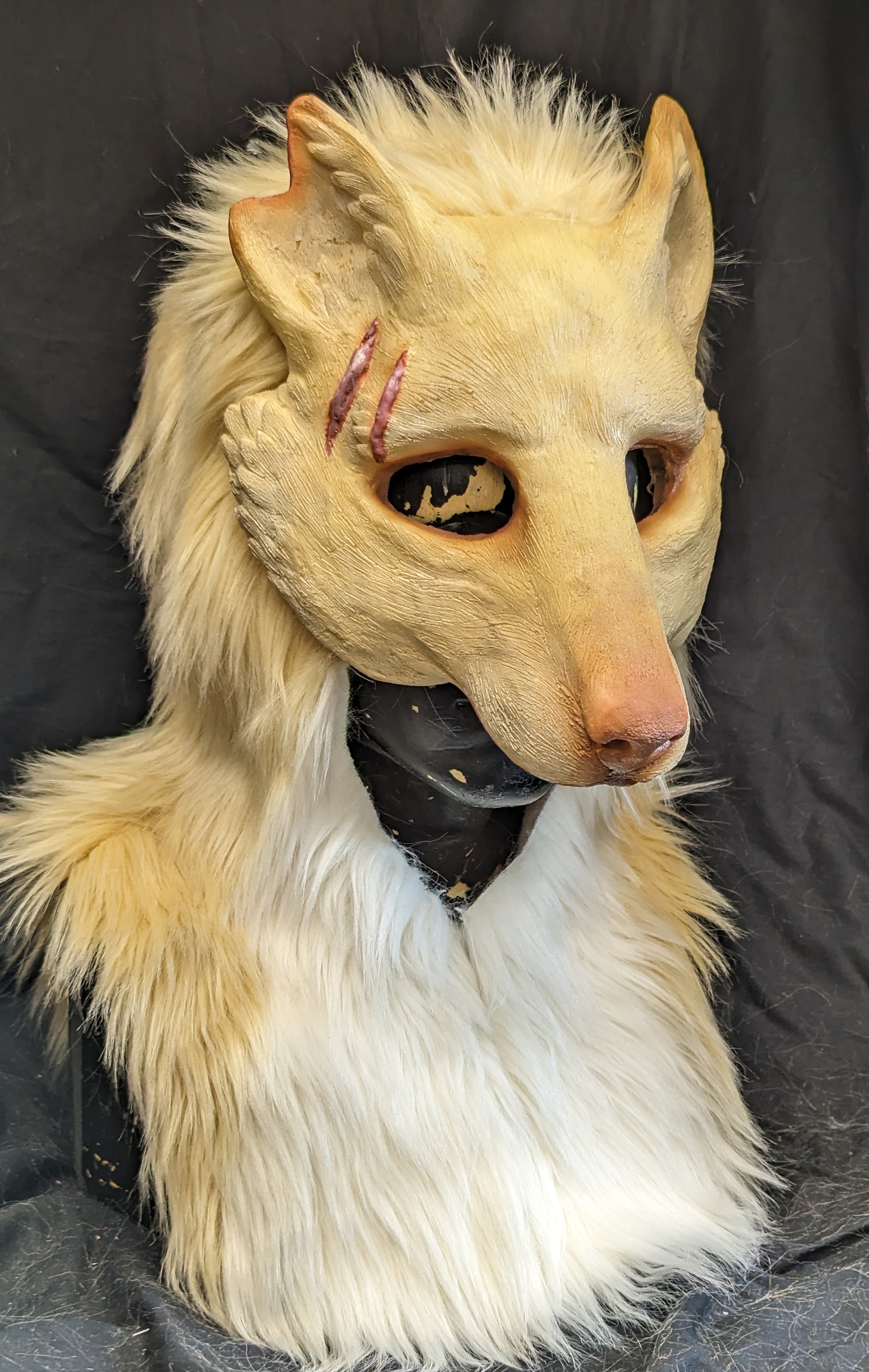 Lil Rass Mask Custom painted LARP hooded mask β Runaway Workshop