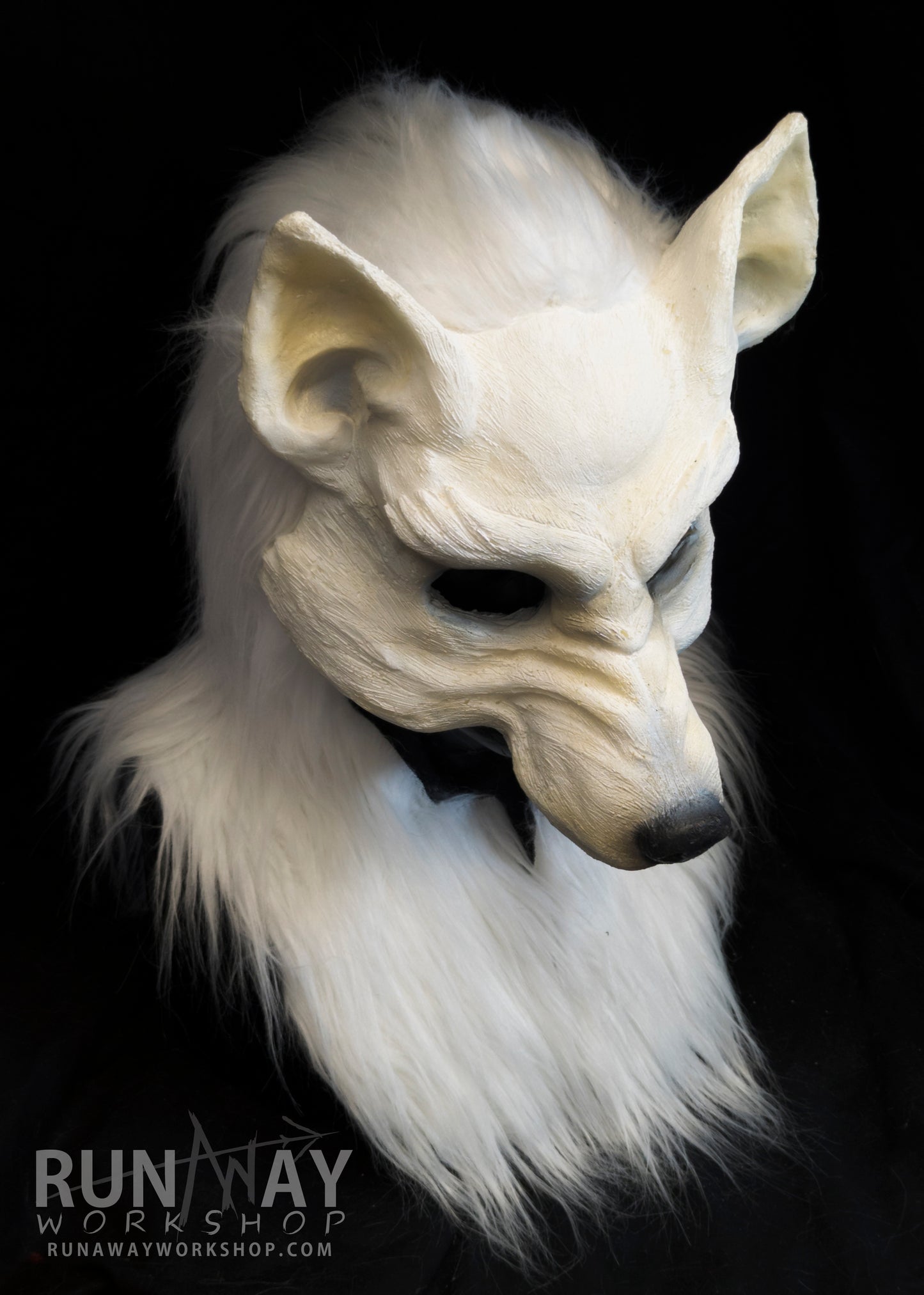 Custom painted LARP hooded mask
