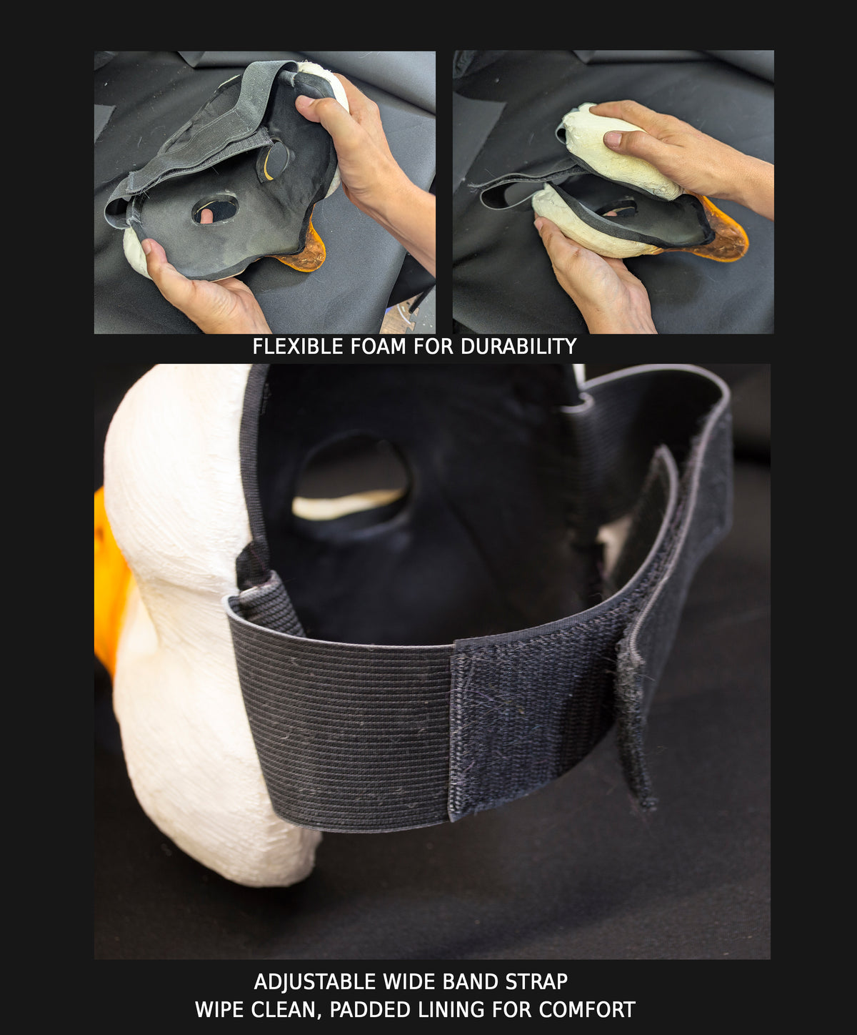 Awaykin Long horned Goat: Made to order combat friendly LARP half mask