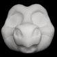 Kemono Point nose dragon soft foam head base for costumes, mascots and fursuits.