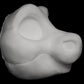 Kemono Pony / angel dragon soft foam head base for costumes, mascots and fursuits.