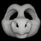 Kemono Point nose dragon soft foam head base for costumes, mascots and fursuits.