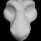 Raptor foam head base for costumes, mascots and fursuits.