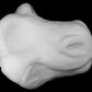 Raptor foam head base for costumes, mascots and fursuits.