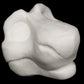 Toony Sergal soft foam head base for costumes, mascots and fursuits, uncut and cut & carved options