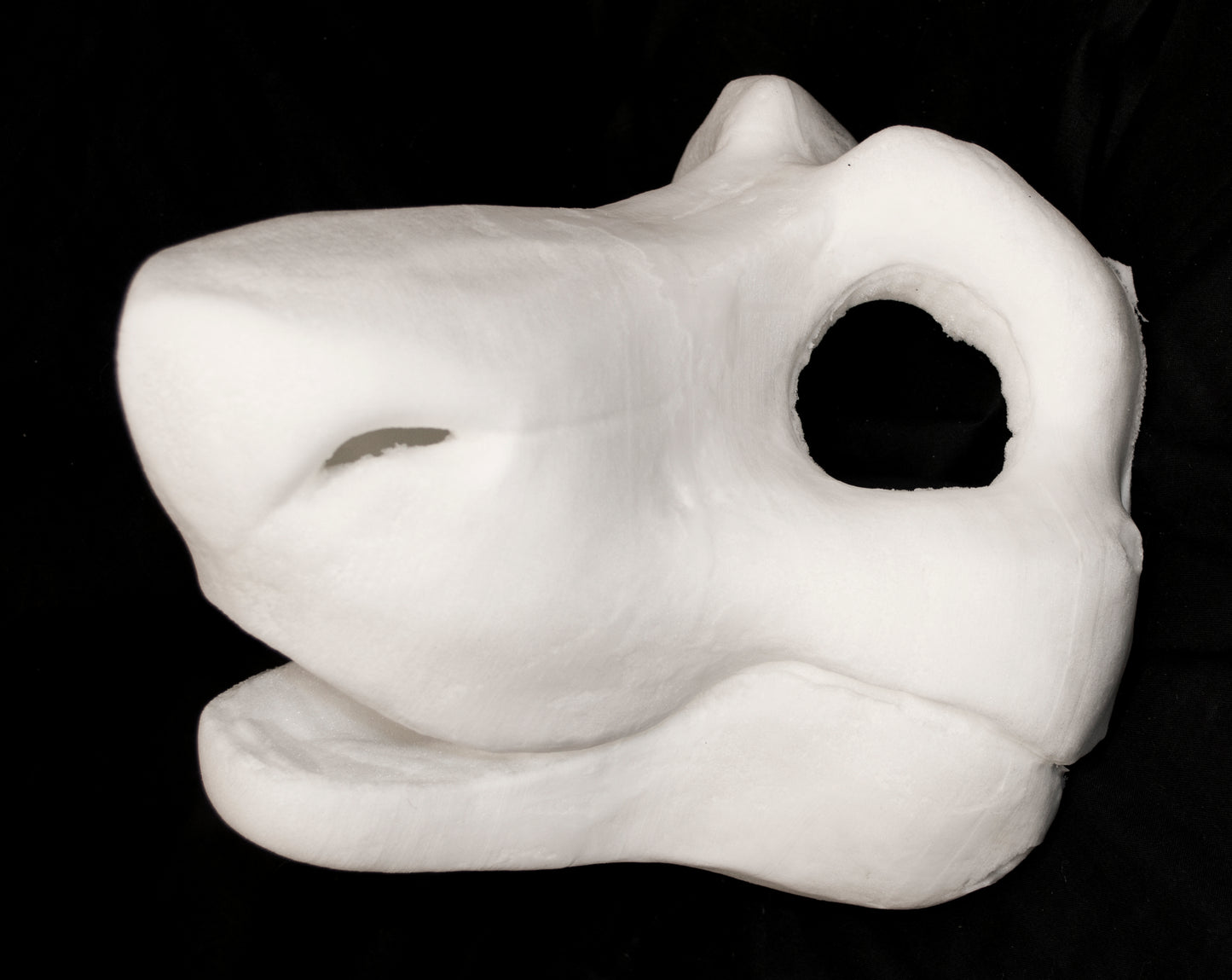 Toony Sergal soft foam head base for costumes, mascots and fursuits, uncut and cut & carved options