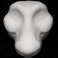 Wolf / Fox soft foam head base for costumes, mascots and fursuits.
