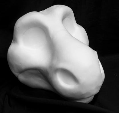 Angel Dragon foam head base for costumes, mascots and fursuits.