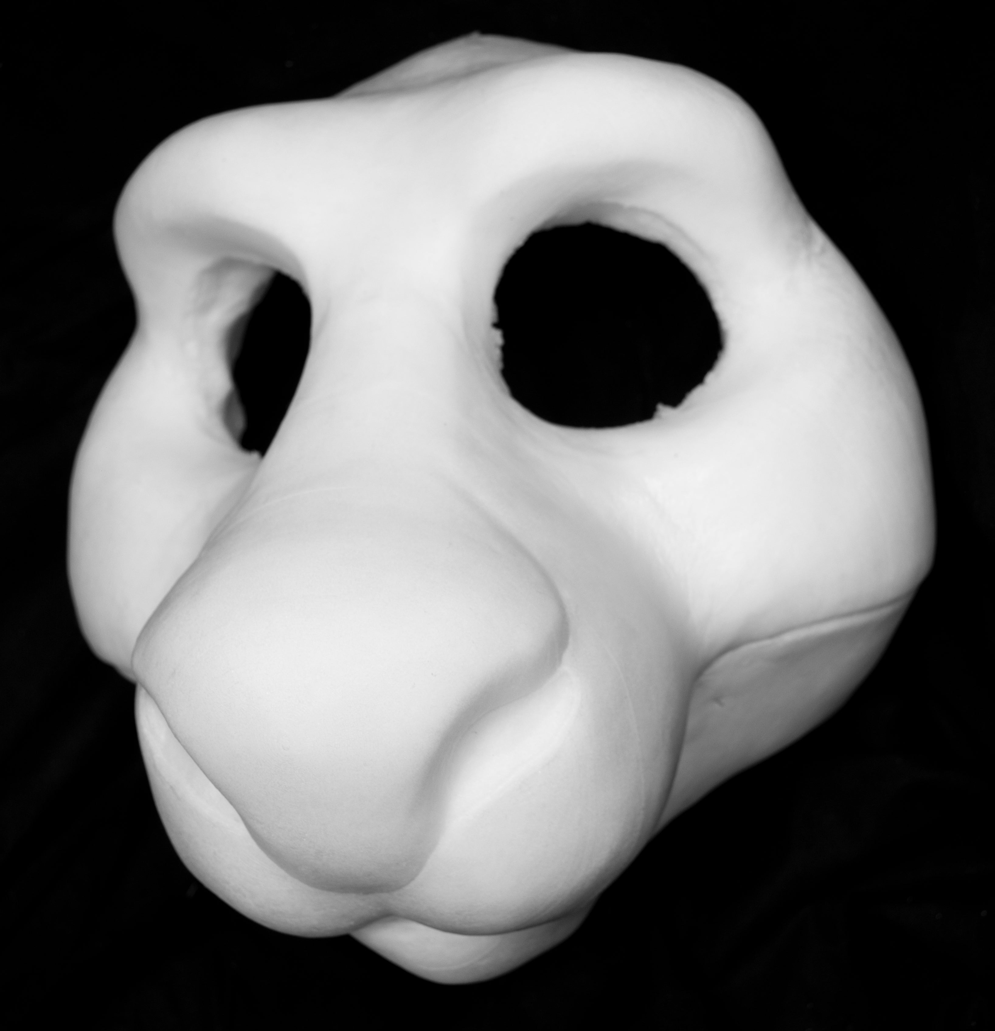 Drekkubus / Rabbit soft foam head base for costumes, mascots and fursu ...