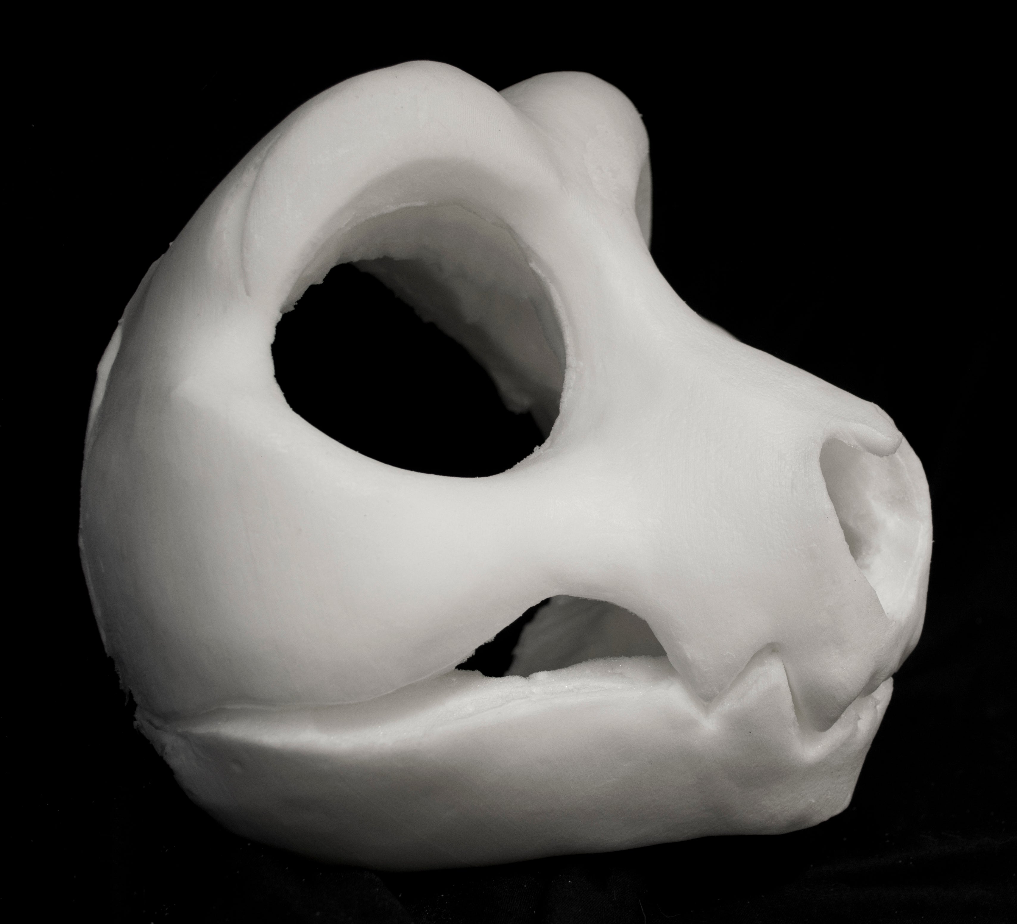 Skull dog fursuit head retailer base