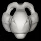 Cut & carved Dinosaur foam head base for costumes, mascots and fursuits.