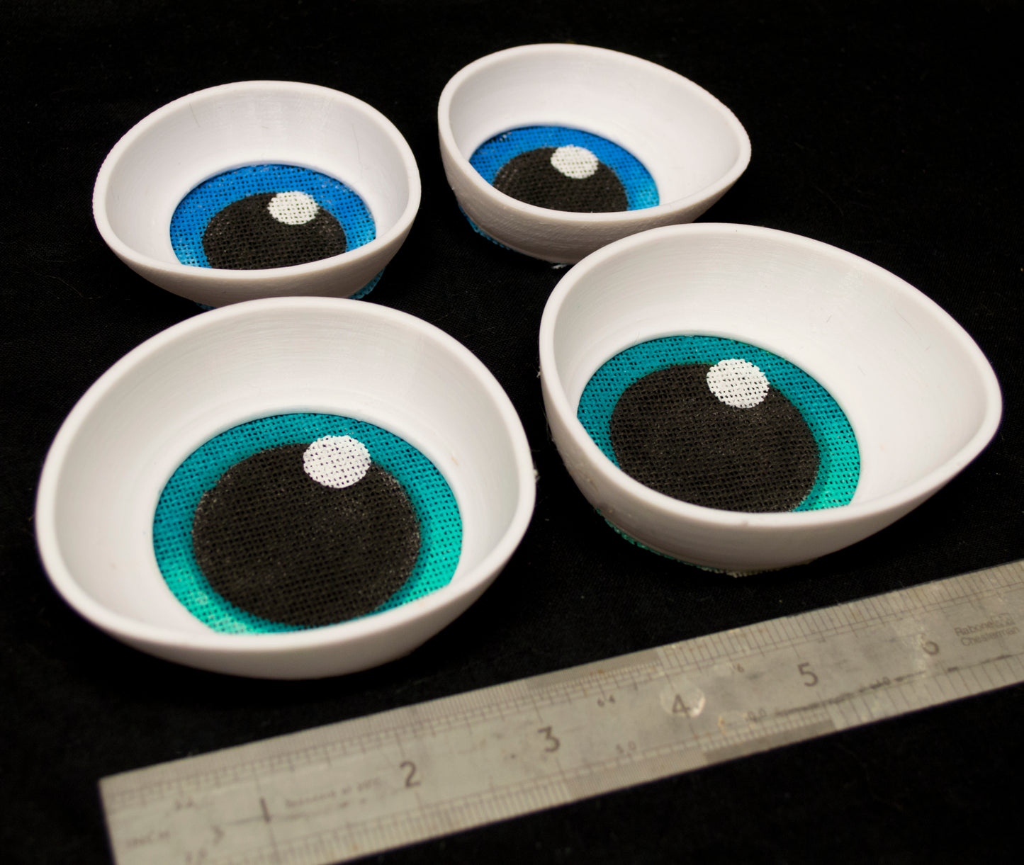Custom painted Toony eyes for costumes, (regular and large options) fursuits and mascots (1 pair) Waterproof