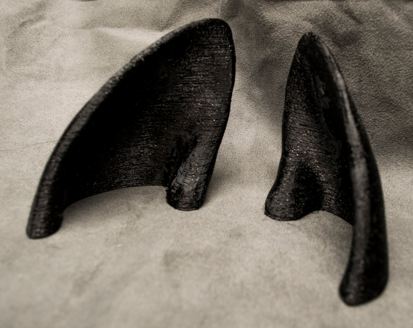 Pointed canine ear blanks, soft foam for LARP, festivals, costumes, mascots and fursuits (1 pair)
