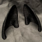 Pointed canine ear blanks, soft foam for LARP, festivals, costumes, mascots and fursuits (1 pair)
