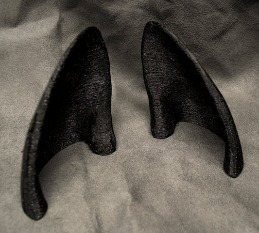 Pointed canine ear blanks, soft foam for LARP, festivals, costumes, mascots and fursuits (1 pair)