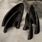 Pointed canine ear blanks, soft foam for LARP, festivals, costumes, mascots and fursuits (1 pair)
