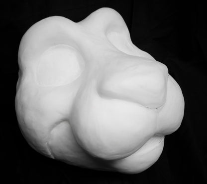 Otter soft foam head base for costumes, mascots and fursuits.