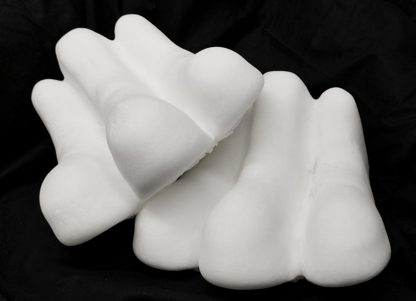 Three toe paw padding for costumes, mascots and fursuits