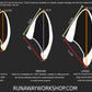 Pointed canine ear blanks, soft foam for LARP, festivals, costumes, mascots and fursuits (1 pair)
