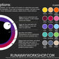 Black follow me effect toony eyes for costumes, fursuits and mascots (1 pair)(Many colours and custom painted options) Waterproof