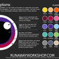 White follow me effect toony eyes for costumes, fursuits and mascots (1 pair)(Many colours and custom painted options) Waterproof